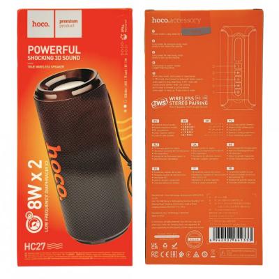 Активная колонка HOCO HC27 (FM/USB/microSD/BT), черный