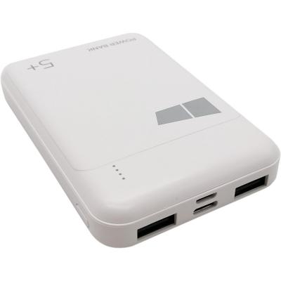 Портативный аккумулятор 5000 мАч, More choice PВ33-05 Freedom 2USB, белый***
