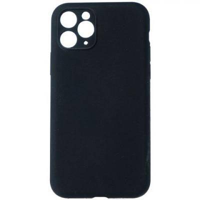 Чехол-накладка iPhone XR, резиновый, Soft touch, Silicone Case, с полным покрытием, лого, черный