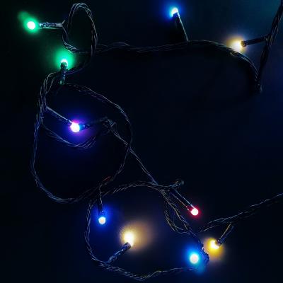 Гирлянда нитевая, 20м, 140LED, RGB, матовый диод, Ч.П.