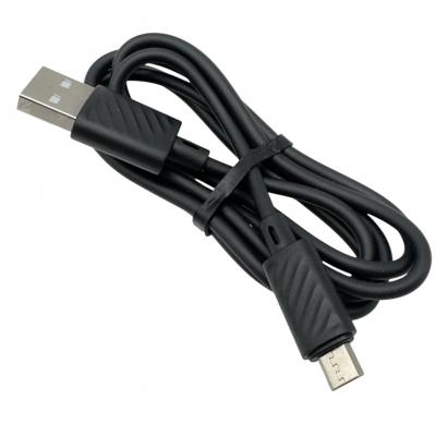 Кабель USB - micro USB, 1,0м, HOCO X88 Gratified, ПВХ, 2.4А, черный