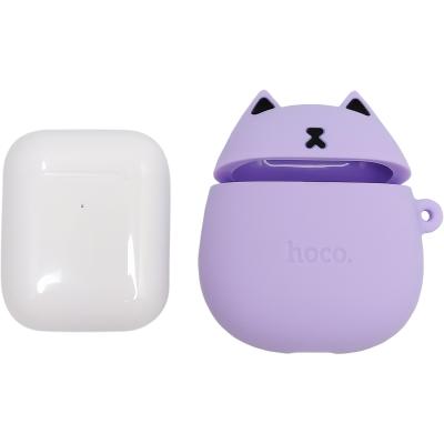 Беспроводные наушники HOCO EW45 Cat, Bluetooth, в кейсе, фиолетовый (lilac cat)