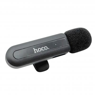 Микрофон беспроводной HOCO L20A, Lightning/Type-C, черный