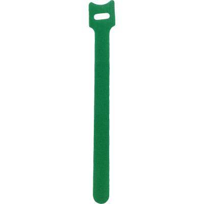 Хомут-липучка для кабеля, с застежкой, 180*14мм, зеленый (10шт)