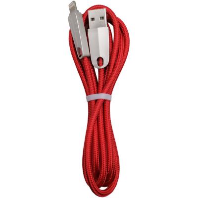 Кабель USB - Lightning 8pin, 1,2м, HOCO U35 Space shuttle, LED, красный