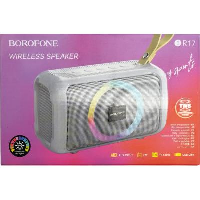 Активная колонка BOROFONE BR17 (FM/AUX/USB/microSD/BT/TWS), серый***