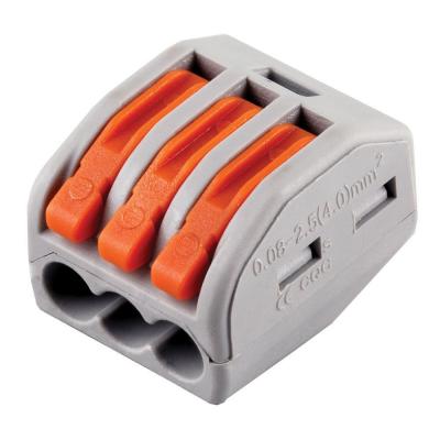 Клемма монтажная 3-проводная, с рычагами, LED222-413 /32397/