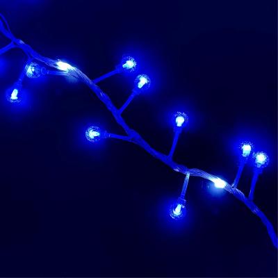 Гирлянда нитевая, 5м, 240led ,LX-576 синий, шары