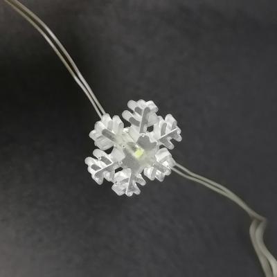 Гирлянда проволочная, 1,9м, 20LED, х.бел. снежинка, 2*AA, Luca String Light /83161/