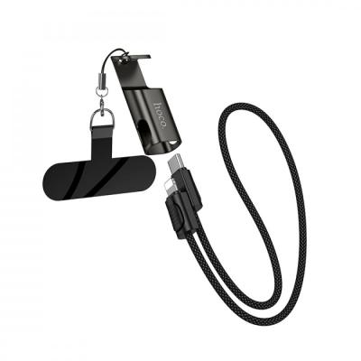 Кабель Type C - Lightning 8pin, 0,35м, HOCO X126, черный 
