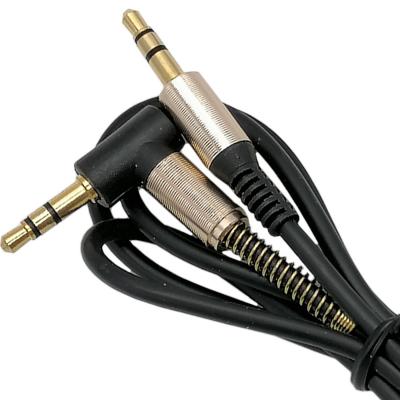 Jack 3,5mm - Jack 3,5mm 1,0м stereo Belsis BS3010, угловой, черный
