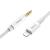 Jack 3,5mm - Lightning 1,0м HOCO UPA19, серебро 