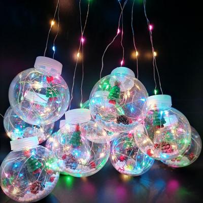 Гирлянда бахрома, шар, 3м\0,5м, 10шт, RGB, прозрачные, LX-113 Ель