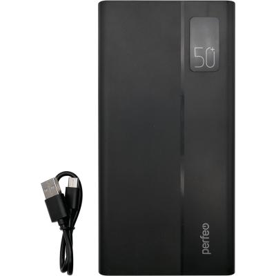 Портативный аккумулятор 50000 мАч, Perfeo MOUNTAINS, PD+QC3.0, 4USB, черный***