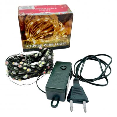 Гирлянда провол. 20м, 200LED РОСА RGB LX-609