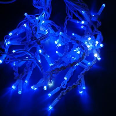 Гирлянда бахрома, уличная, 4,0м/0,3-0,5м, 80LED, син., Б.П. LX-34