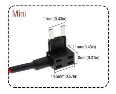 АВТО шнур (гн.прикур.- Fuse mini) 1,0 м, FUT-1141