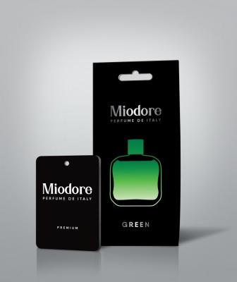 Ароматизатор картонный MIODORE Green (по мотивам Eau de Lacoste L.12.12: Vert (Lacoste)) 