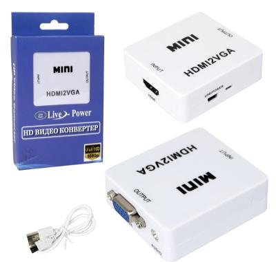 Конвертер HDMI х VGA+audio, H121