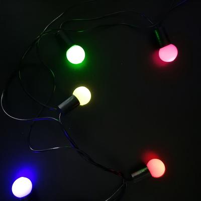 Гирлянда нитевая, 3м, 28LED, RGB, ШАРЫ, Ч.П. LX-3-15