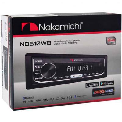 Автомагнитола Nakamichi NQ610WB 1DIN,Bluetooth, 4*50Вт