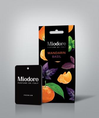 Ароматизатор картонный MIODORE PREMIUM (МАНДАРИН И БАЗИЛИК)