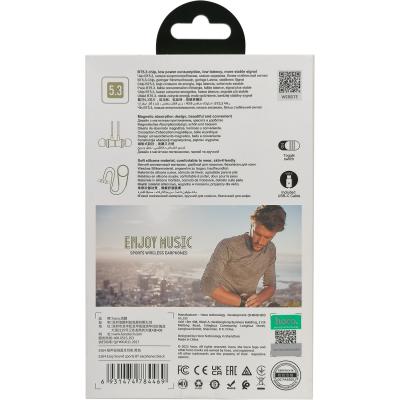 Беспроводные наушники HOCO ES64 Easy Sound, bluetooth, с дугой, черный
