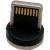 Кабель USB - Lightning 8pin, 1,0м, HOCO U90 Ingenious streamer, LED, магнит, красный