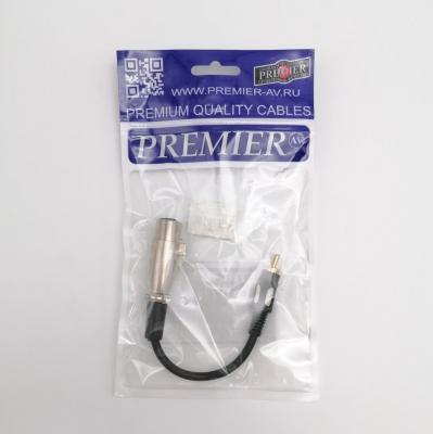 Переходник гн.XLR - шт.RCA кабель 0,3м, позолоченый