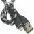 Кабель USB - Lightning 8pin, 1,0м, Smartbuy, CARBON CANDY, 2A, черный (iK-512CAC black)***