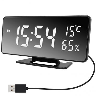 Часы VST888Y-6 бел. цифры, USB (без блока)