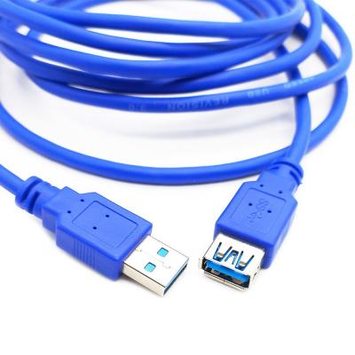 USBшт-USBгн, 3,0м, USB2.0, Pro Cablexpert CCP-USB3-AMAF-10, AM/AF, синий /06466/