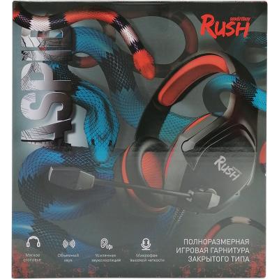 Игровая гарнитура Smartbuy RUSH ASPID, 40мм, переходник для ПК, черн/красн (SBHG-9740)