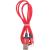 Кабель USB - micro USB, 1,0м, HOCO X14 Times speed, красный/черный**