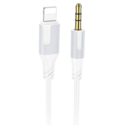 Jack 3,5mm - Lightning 1,0м, BOROFONE BL19, белый