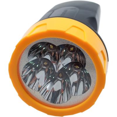 Фонарь ручной Ultraflash "AKKU PROFI" LED3827 (аккум., 5LED, SLA, 220В, пластик,коробка) черн/желт**