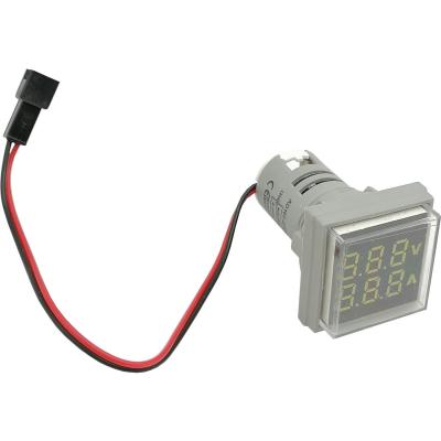 Цифровой вольтметр амперметр VA22S-WHITE-500-100 /4093w/