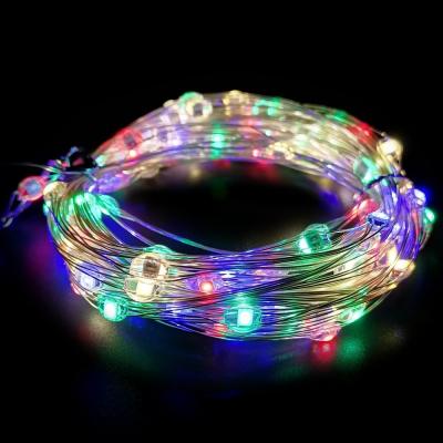Гирлянда провол. 10м/100LED, капля на тройном проводе, RGB LX-131
