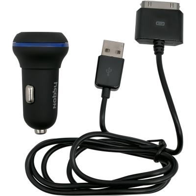 АЗУ Nobby ENERGY AC-001 USB 1A+кабель iPhone/iPad (30pin), черный***