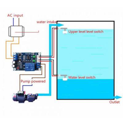 Релейный регулятор уровня воды XH-M203 /98542/