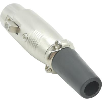Гнездо микрофонное Canon на кабель, металл