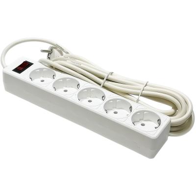 Сетевой фильтр SmartBuy One 10A, 2200Вт, 5 розеток, 5,0м, белый (SBSP-50-W)