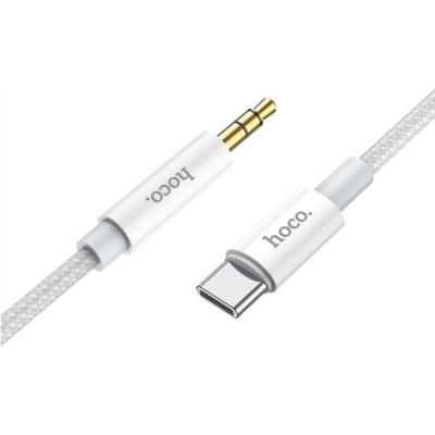 Jack 3,5mm - TYPE-C 1,0м, HOCO UPA19, серебро