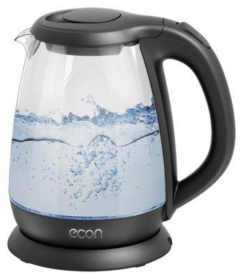 Чайник ECON ECO-1831KE (стекло, 1850 Вт, 1.8 л.) черный