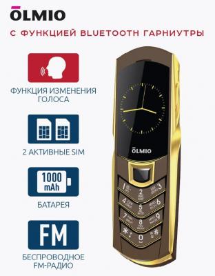 Мобильный телефон Olmio K08, кофе-золото