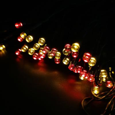 Гирлянда нитевая уличная, 10м, 100LED, RGB солн.панель, Ч.П. LX-224