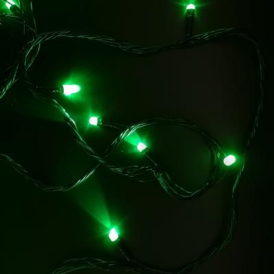 Гирлянда нитевая уличная, 20м, 120LED, 8мм зел. Ч.П. LX-273