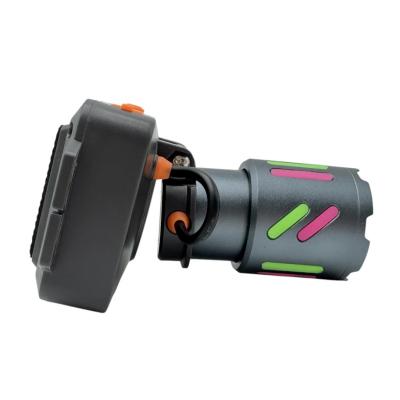 Фонарь налобный WH-2111, Laser LED, ZOOM, встр. акб, Type-C
