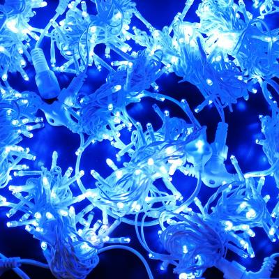 Гирлянда дождь, уличная, 3,0м/3,0м, 600LED, син. бел., Б.П., LX-30