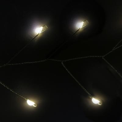 Гирлянда провол. 10м, 400LED, т.бел. капли микро, 8 функций, Luca Snake Light /87446/